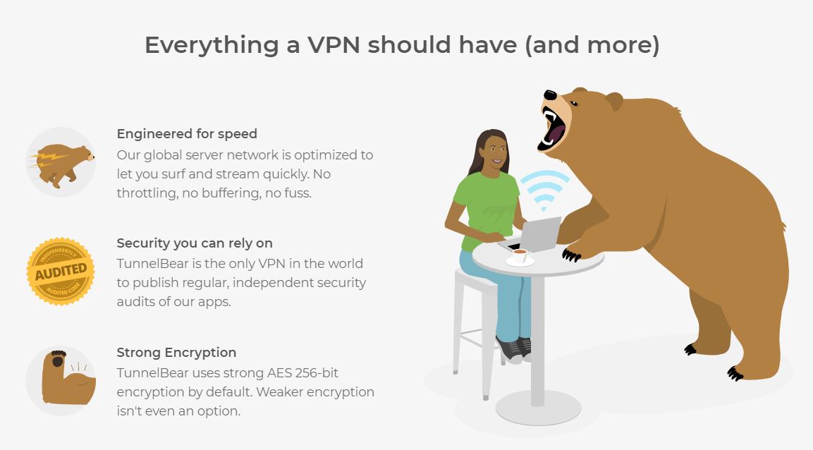 kostenloses VPN nutzen - Tunnelbear